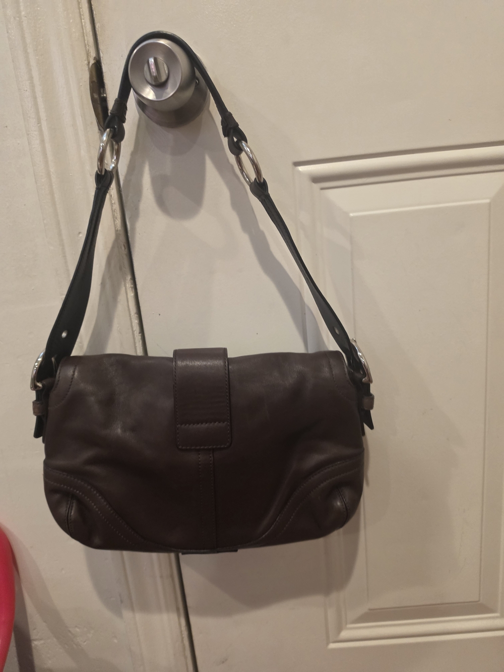Vintage Coach Soho Double Pocket Shoulder Bag